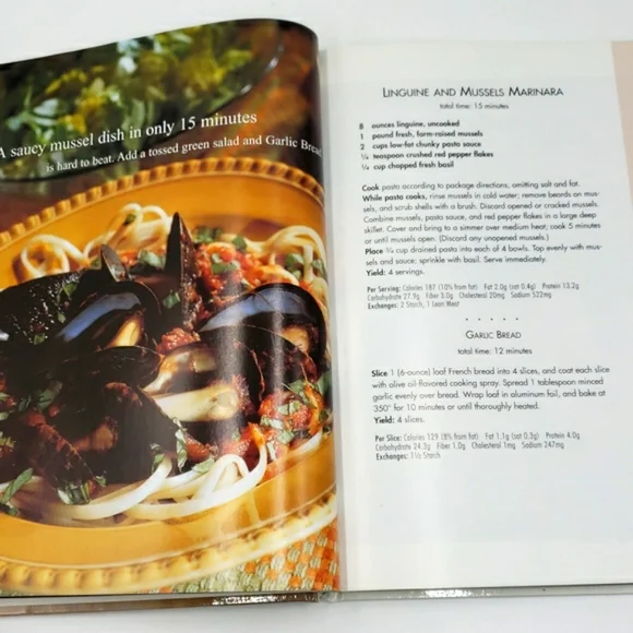 2/$10 Cooking Light 5 Ingredient 15 Minute Cookbook Hardcover Vintage Book - Picture 6 of 10